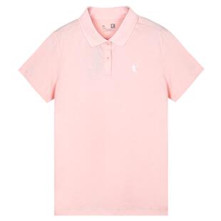 乔丹短袖T恤女士夏季棉感体恤半袖休闲运动服健身上衣翻领POLO衫
