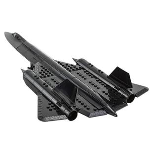 飞机系列SR-71黑鸟侦察机隐形战斗机拼装中国积木男孩子6玩具礼物