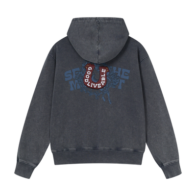 GOODLIVEABLE马年盘扣贴布卫衣