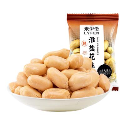 来伊份淮盐花生500g坚果炒货