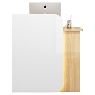 简约小型吧台收银台前台服装店理发店水果店收银台咨询台公司接待