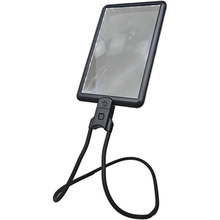 挂脖式放大镜高清正品老人用阅读高倍带灯看手机屏幕充电光学桌面