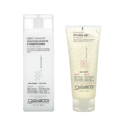 giovanni定型套装免洗护发素