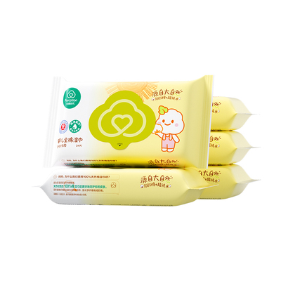全棉时代婴儿手口湿巾20抽*5包