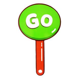 英语课堂游戏教具go stop手举牌课堂互动老师手持牌抢答道具早教