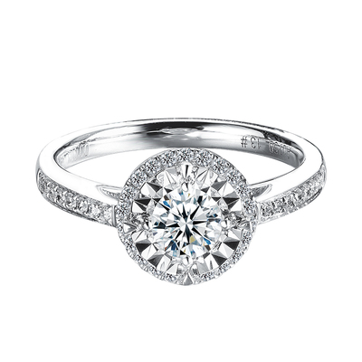 专业珠宝定制一克拉GIA钻戒婚戒