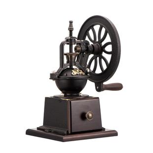 皇啡 手摇磨豆机 复古摩天轮摆件家用咖啡豆研机手磨咖啡机研磨器