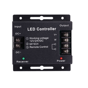 LED三色双色温调光控制器5V12V24V灯带条调色变色双线两线2线蓝牙