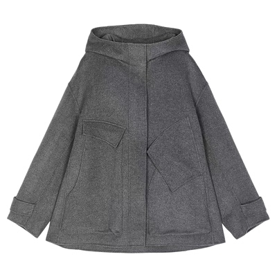 25冬新品韩系极简毛呢夹克女