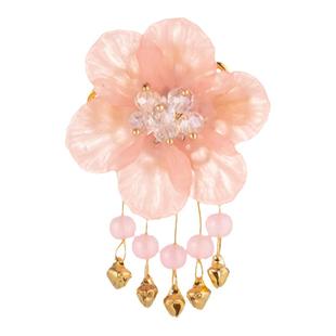 古风发饰女边夹好看的汉服头饰流苏发夹 超仙复古少女对夹 汉元