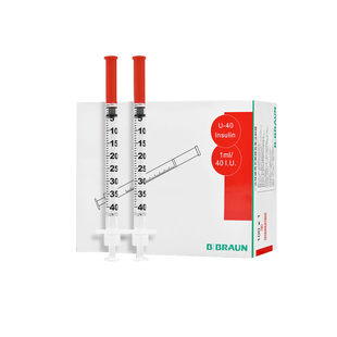 德国贝朗U40一次性无菌胰岛素注射器笔1ml糖尿病针头8mm针器针管