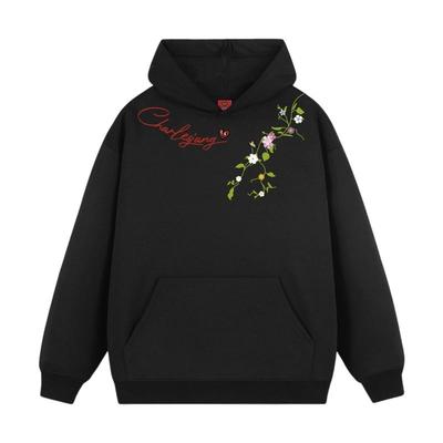 查尔斯桃心花卉字母印花卫衣男