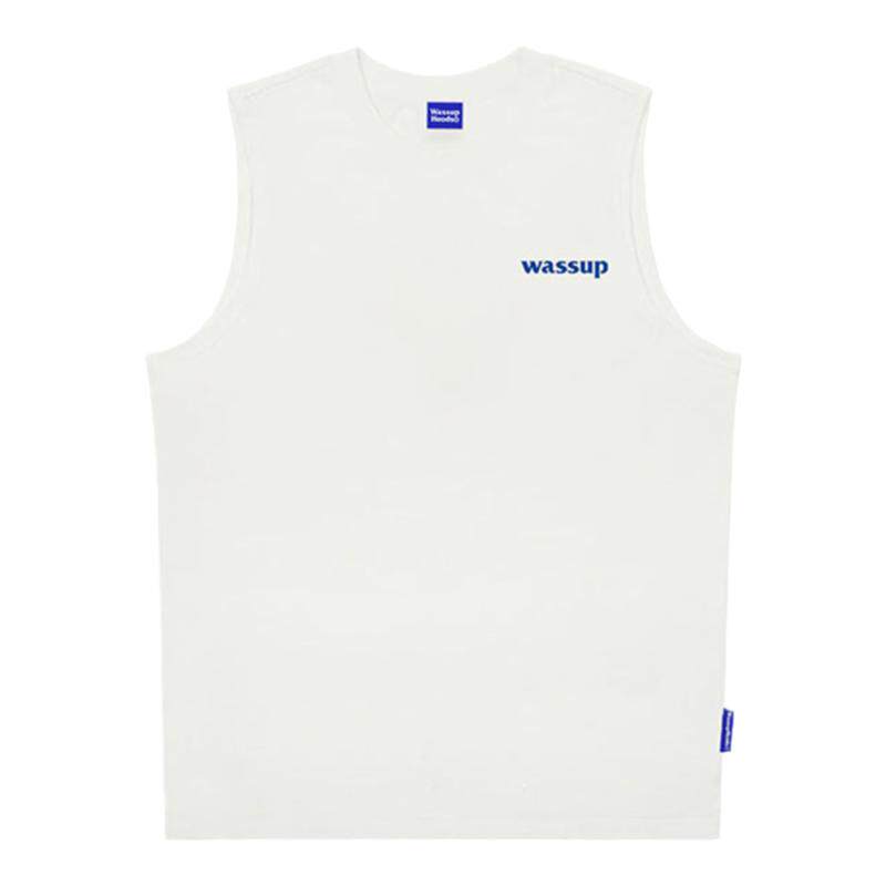 wassup heods无袖t恤男夏潮牌宽松纯棉坎肩男装运动健身篮球背心