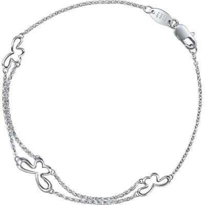 周生生Pt950铂金蝴蝶手链白金手链女款46366B