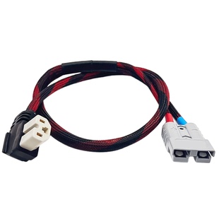 大功率电动车品字插头转50A安德森转换线锂电池充电口插座转接线