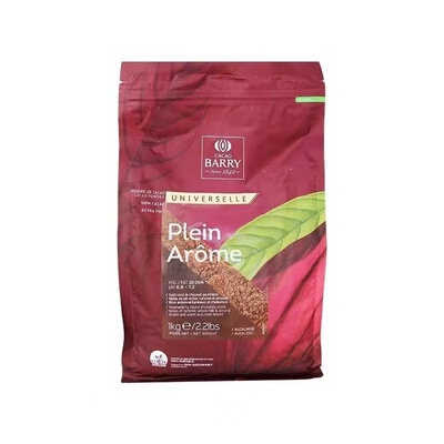法国可可百利可可粉Cacao Barry深咖色防潮可可粉2号1kg烘焙原料