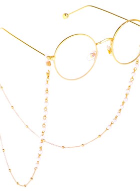 挂脖眼睛配件防滑带网红潮链条