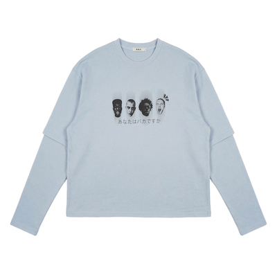 Holocene高级感假两件印花T恤