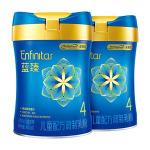 美赞臣蓝臻4段3-6岁含乳铁蛋白儿童成长配方营养牛奶粉800g*2罐