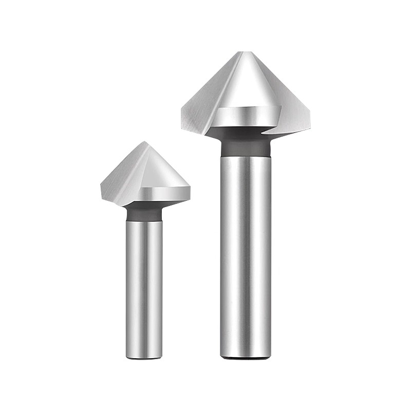 含钴倒角刀90度三刃单刃45不锈钢专用倒角器去毛刺内孔沉孔锪钻头