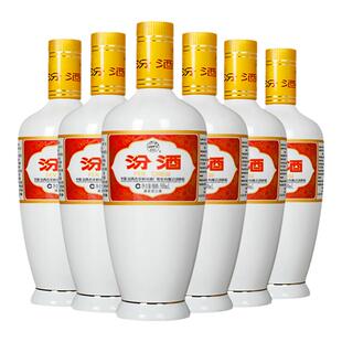 汾酒53度出口瓷汾酒500ML*6瓶装山西杏花村清香型高度粮食白酒
