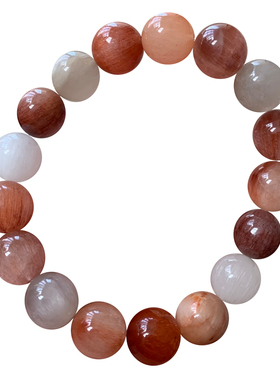 天然彩兔毛手链礼物饰品手串情侣