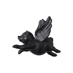 创意陶瓷小猪仔挂饰墙壁客厅房间背景墙壁饰个性可爱飞猪壁挂装饰