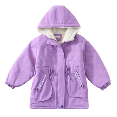 女童冬装外套儿童洋气派克服