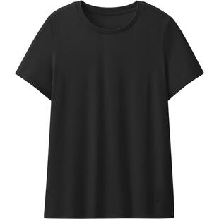 蕉下T恤女棉短袖上衣休闲春夏白色通勤修身透气衣服户外打底衫