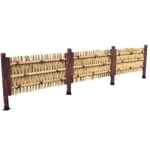 竹艺隔断竹篱笆栅栏围栏栏杆竹支架背景墙竹制工艺竹子篱笆栅栏