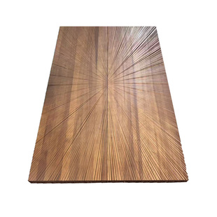 实木红橡木板浮雕半墙台面木板盖板樱桃木板定制木作台面佳木加工