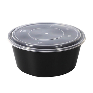 2500ml圆形一次性龙虾打包盒大容量酸菜鱼3000加厚塑料外卖盆2000