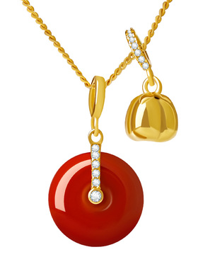 宫里上新长佑平安南红玛瑙项链