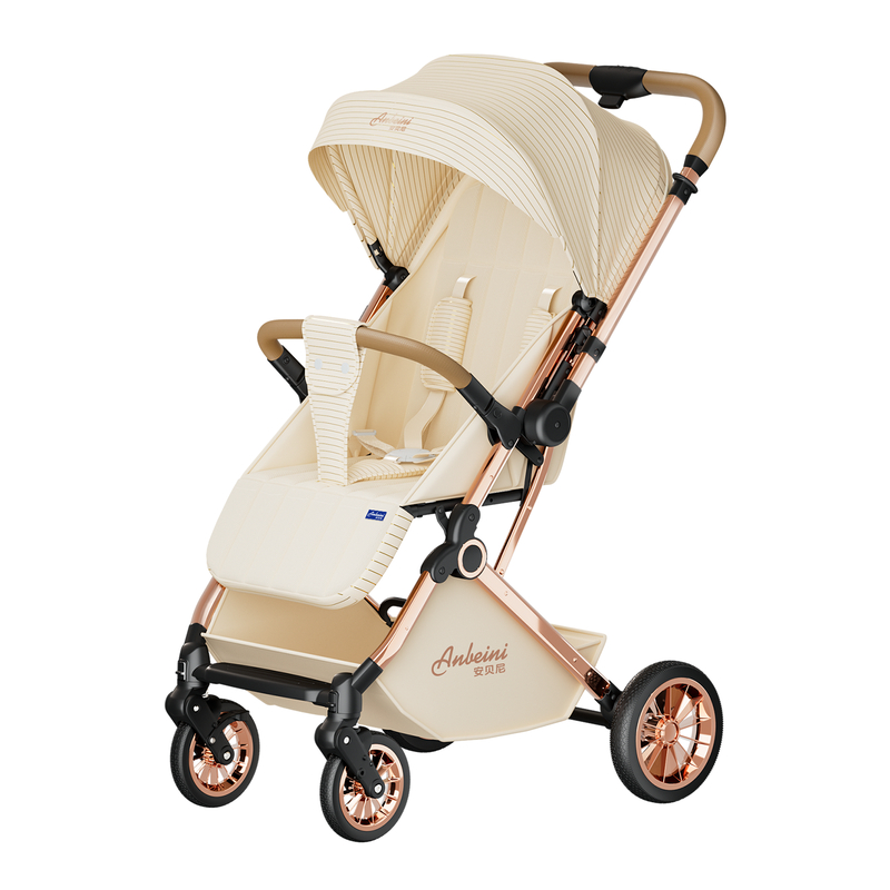 安贝尼皓影婴儿推车可坐可躺轻便折叠新生儿宝宝双向高景观手推车