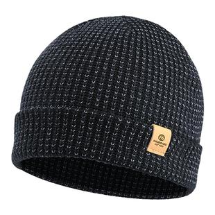 积能反光跑步帽子女冬季运动帽男户外防风保暖针织帽马拉松毛线帽