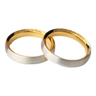 princess原创999足银闭口情侣戒指一对定制情侣对戒小众情书对戒