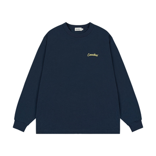 GOODBAI 新款oversize城市系列撞色印花圆领长袖T恤男女同款