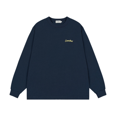 GOODBAI 新款oversize城市系列撞色印花圆领长袖T恤男女同款