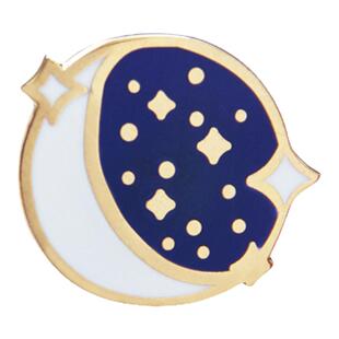 樊篱诗社月亮胸针高档珐琅徽章男女款精致日系情侣精致礼品胸花