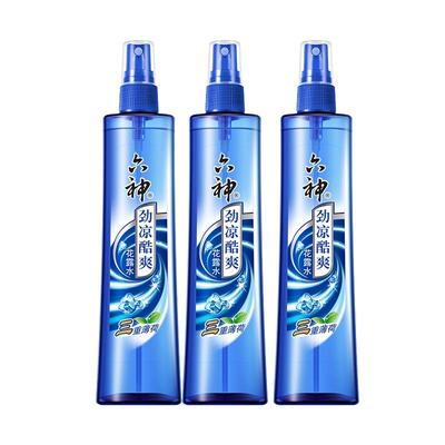 六神官方旗舰花露水劲凉酷爽三重薄荷清凉冰凉清凉持久喷雾180ml