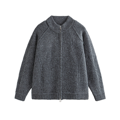 NEVERNEED拼接解构半高领毛衣男