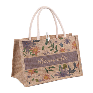 黄麻袋手提包包女手提袋饭盒学生帆布包购物袋礼品袋