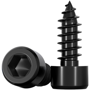 黑色304不锈钢圆柱头内六角自攻螺丝钉音响喇叭杯头M2M3M4M5M6mm
