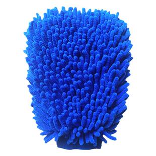 雪尼尔手套珊瑚虫加厚洗车手套毛绒抹布双面擦车汽车用品清洁工具