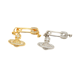 镀18k金珍珠项链扣头配件万用吊坠扣手工diy手链西太后土星收尾扣