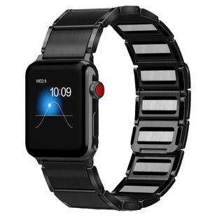 适用apple watch10/9/8/7/6链式不锈钢苹果手表表带iwatchSE通用磁吸设46/45mm男女iphone watch series10代