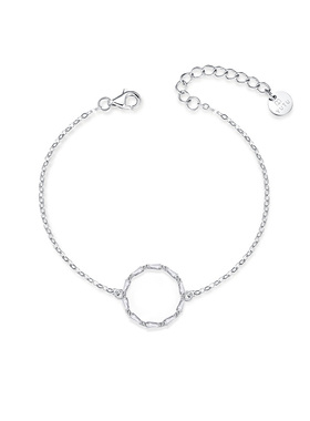 1竹影莹辉极简圆环圈圈手链2025新款爆款小众简约手饰高级感手串