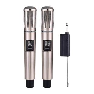 无线麦克风家用无线调频话筒充电话筒户外教师音响功放ktv声卡咪