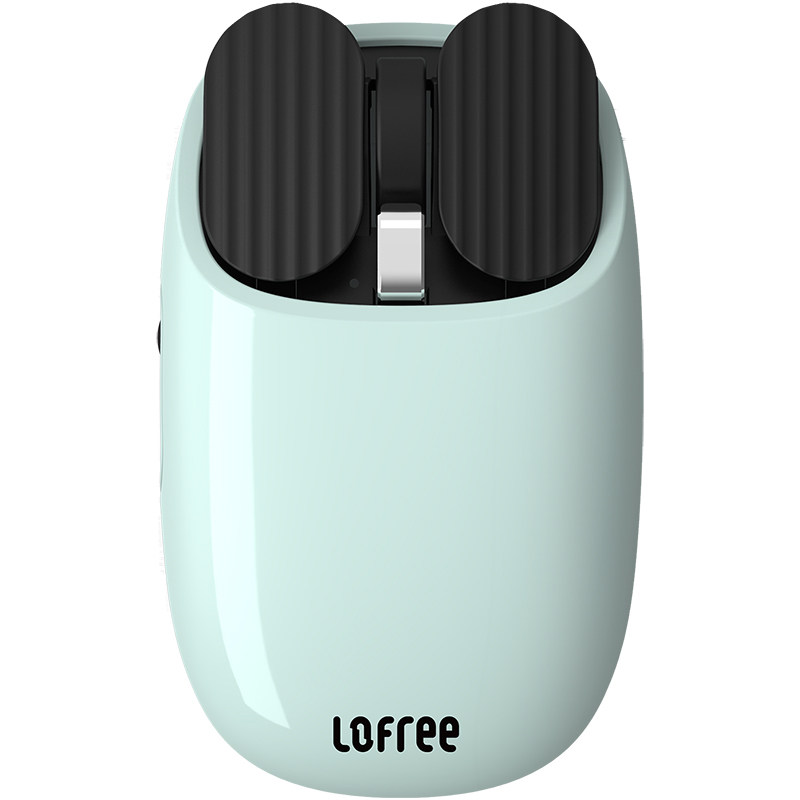 lofree洛斐鼠标洛菲白色骑士银奶茶墨金黑半夏抹茶绿水磨石薯片