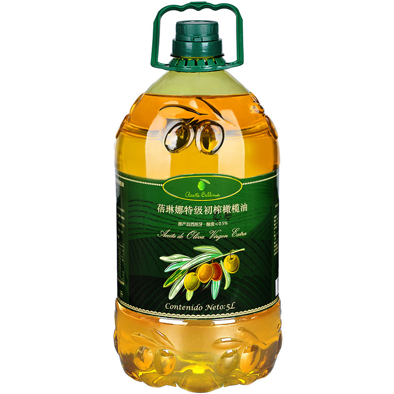 蓓琳娜进口特级初榨橄榄油5L大桶